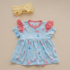 Sol Baby Coastal Cowgirl Bodysuit Dress 0-3 3-6 6-12 months